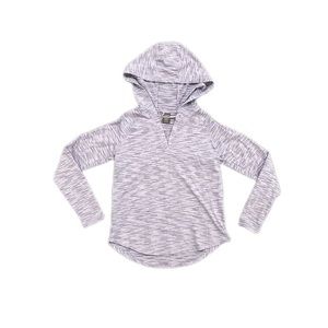 Purple Sweater Light Material Sports with Hood